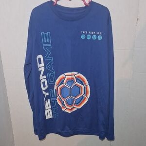 Athletic Works Blue 'Beyond the Game' Long Sleeve Tee